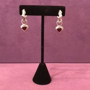 Judith Ripka Hoop Drop Earrings